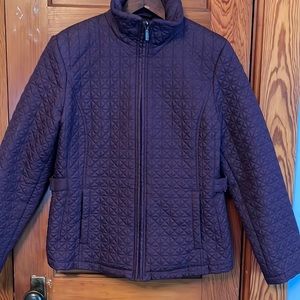 Quilted Jacket Plum Medium